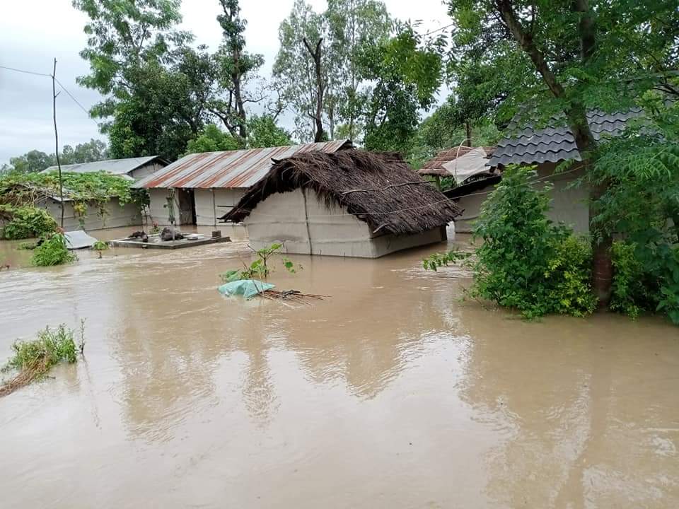 Nepal_RCS_1.jpg Flooded communities in the region. @ Nepal Red Cross Society